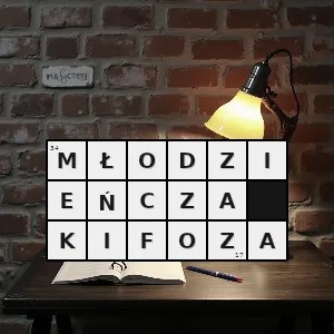 Hasło krzyżówkowe choroba rozpoczynająca się w młodym wieku w której obumiera tkanka kostka i chrzęstna bedz udziału drobnoustrojów - młodzieńcza kifoza – rozwiązanie, synonimy, podpowiedzi i definicje krzyżówkowe